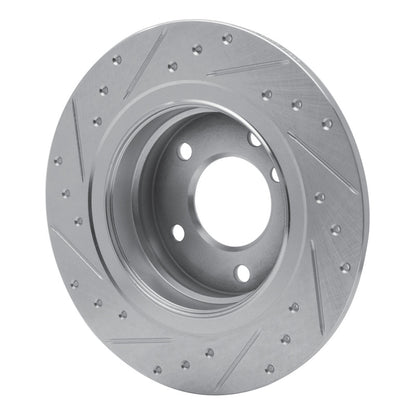R1 Concepts R1 05-12 BMW 120i (Mexico) Rear Right Drilled & Slotted Silver Brake Rotor