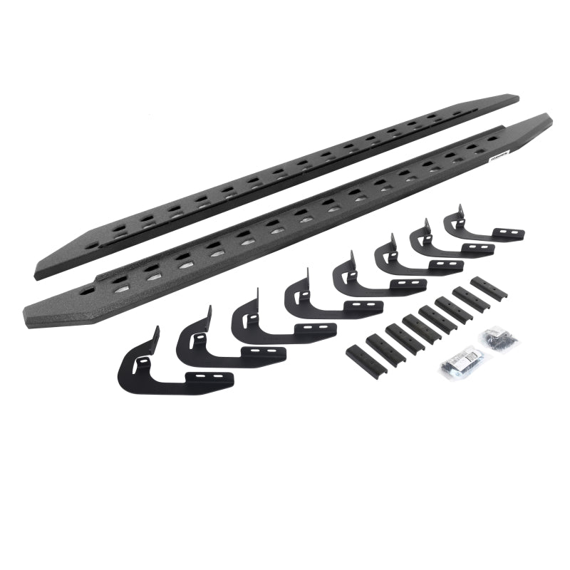 Go Rhino 15-19 GMC Sierra 2500/3500HD CC 4DR RB20 Slim Running Boards Kit (w/Brackets) - Bedliner Ct