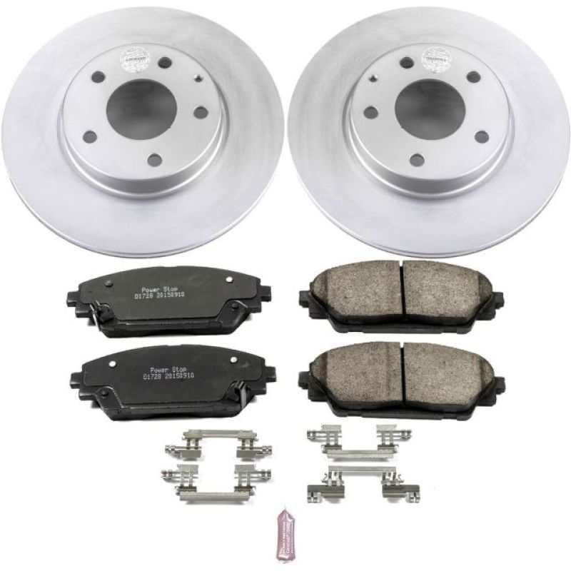 PowerStop Power Stop 14-16 Mazda 3 Front Z17 Evolution Geomet Coated Brake Kit