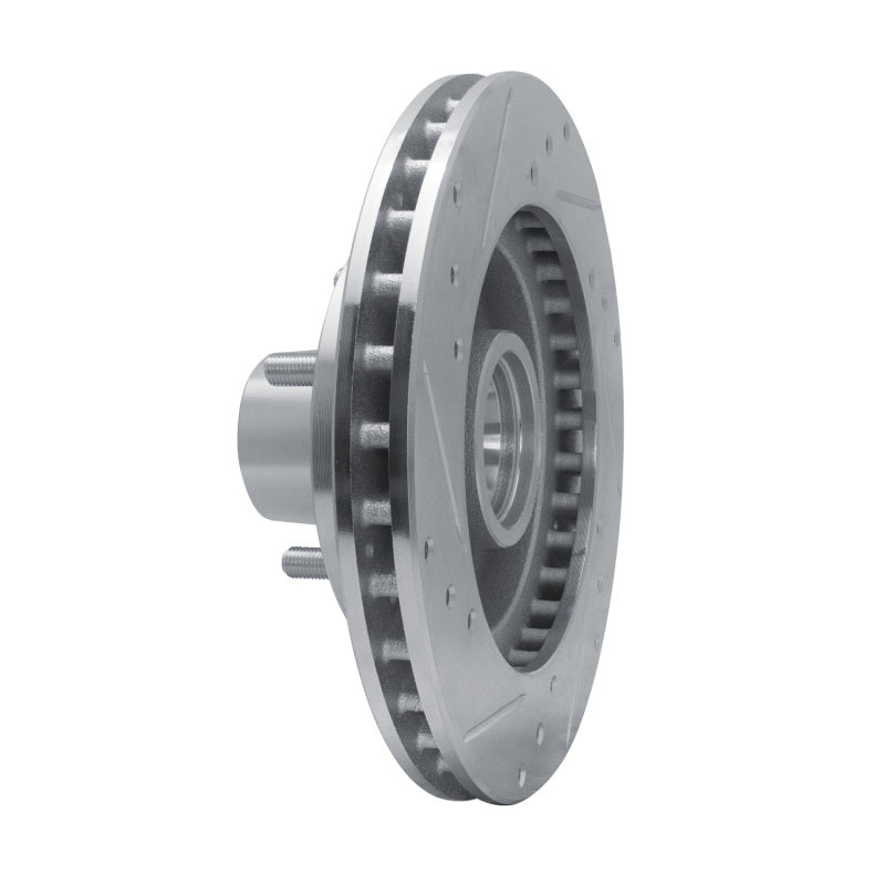 R1 Concepts R1 82-95 Buick Regal Front Left Drilled & Slotted Silver Brake Rotor