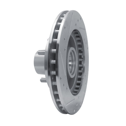 R1 Concepts R1 82-95 Buick Regal Front Left Drilled & Slotted Silver Brake Rotor