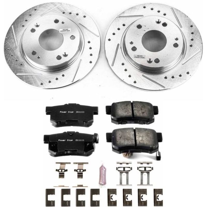 PowerStop Power Stop 11-15 Honda CR-Z Rear Z23 Evolution Sport Brake Kit