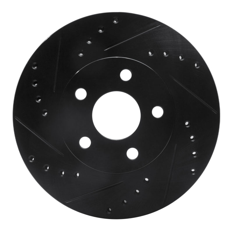 R1 Concepts R1 90-05 Buick Skylark Front Left Drilled & Slotted Black Brake Rotor