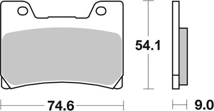 Brembo Powersports Brembo 90-91 Yamaha FZR R (Austria) 500cc Sinter Brake Pad - Front