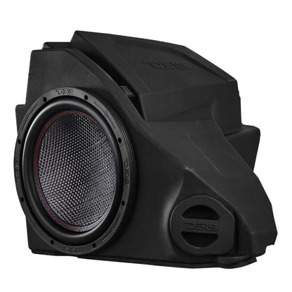 DS18 Polaris RZR Glove Box Enclosure with 10in Carbon Fiber Subwoofer Included 600 Watts RMS