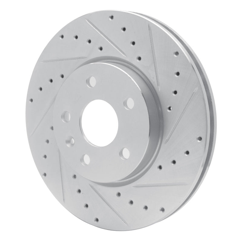 R1 Concepts R1 06-15 Lexus IS250 Rear Right Drilled & Slotted Silver Brake Rotor