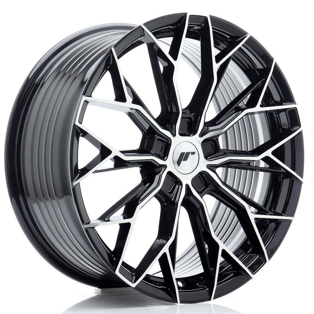 JR Wheels JR491980F15X2072GBM JR Wheels JR49 19x8 ET20-40 5H BLANK Gloss Black Machined Face