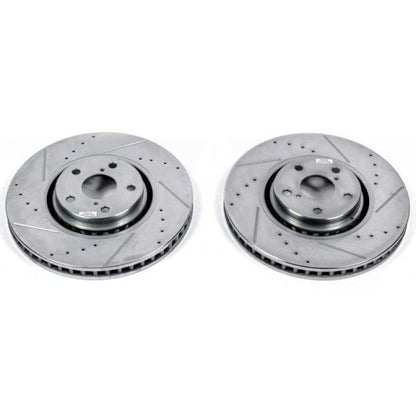 PowerStop Power Stop 07-11 Lexus GS350 Front Evolution Drilled & Slotted Rotors - Pair