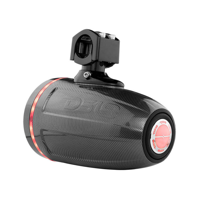 DS18 Marine And Psports With Built In 6.5in 1in Driver 150 Watts RMS RGB LED Lights Black Crbn Fiber