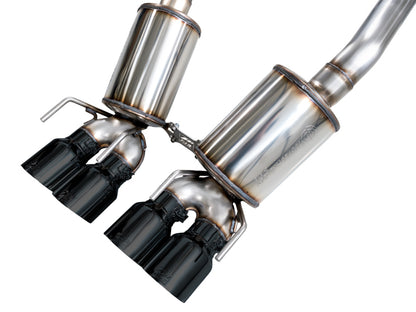 AWE Tuning C6 Chevrolet Corvette Z06/ZR1 Touring Edition Axle-Back Exhaust w/ Diamond Black Tips
