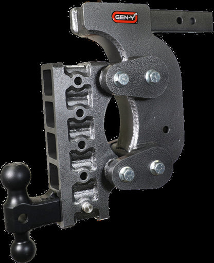 GEN-Y Hitch Gen-Y The Boss Torsion-Flex 2in Shank 15in Drop 16K Hitch w/GH-051 Dual-Ball/Stabilizer Kit