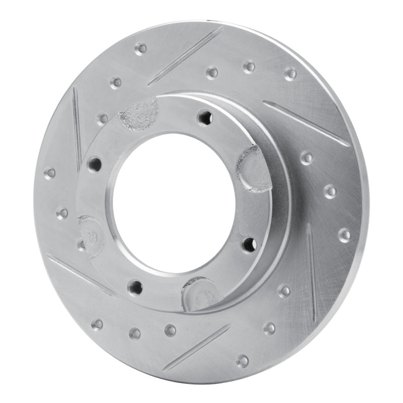 R1 Concepts R1 76-81 Honda Accord Hatchback Front Left Drilled & Slotted Silver Brake Rotor