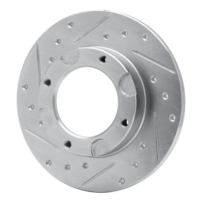R1 Concepts R1 76-81 Honda Accord Hatchback Front Left Drilled & Slotted Silver Brake Rotor