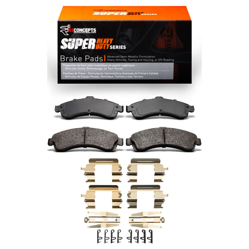 R1 Concepts R1 02-05 Buick Rainier Front Super Duty Pads & Hardware Kit
