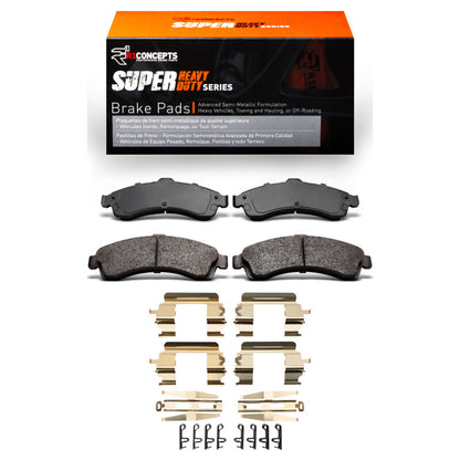 R1 Concepts R1 02-05 Buick Rainier Front Super Duty Pads & Hardware Kit