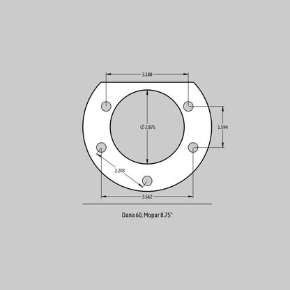 Baer Brakes Rear Ends w/ Dana 60 or Mopar 8-3/4in Car Housing Ends 11in SS4+ Rear SDZ Brake Kit - MG