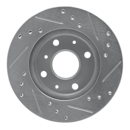 R1 Concepts R1 88-92 Daihatsu CHARADE Front Left Drilled & Slotted Silver Brake Rotor