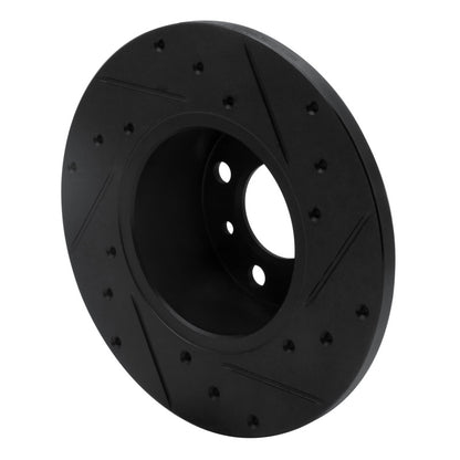 R1 Concepts R1 77-83 BMW 320I (USA/Canada) Front Left Drilled & Slotted Black Brake Rotor