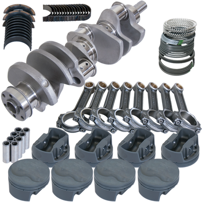 Eagle Ford 351W 4.000in Crank 6.250in I-Beam Rods -6.6cc Flat Top 4.060in Pistons Rotating Assembly