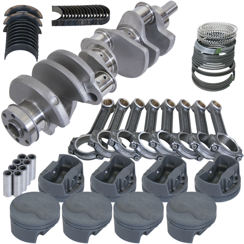 Eagle Ford 351W 4.000in Crank 6.250in I-Beam Rods -6.6cc Flat Top 4.125in Pistons Rotating Assembly