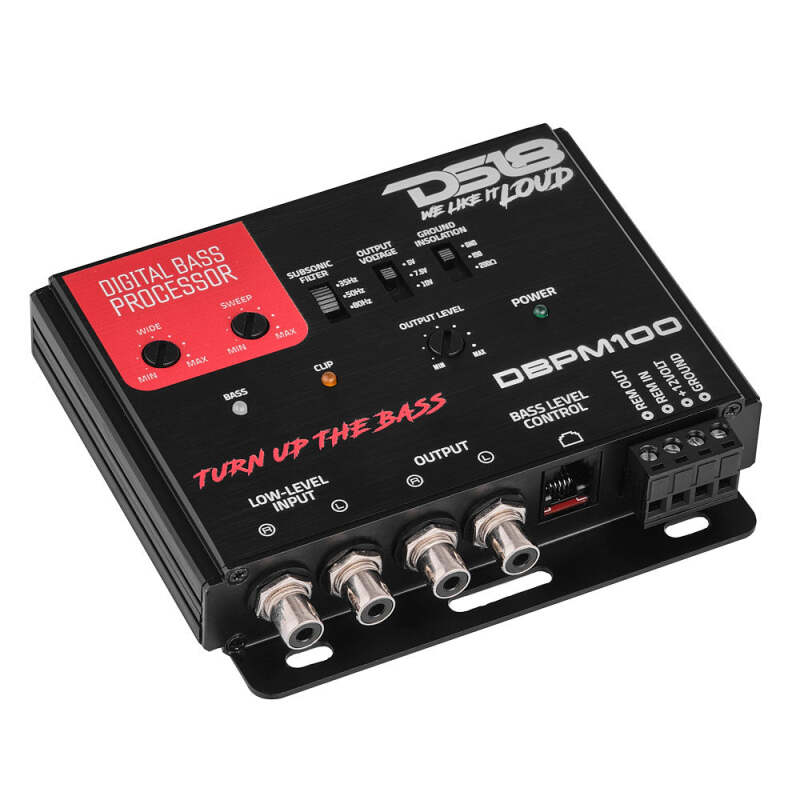 DS18 2-Channel Low Level Input and 2-Channel Output Digital Bass Processor