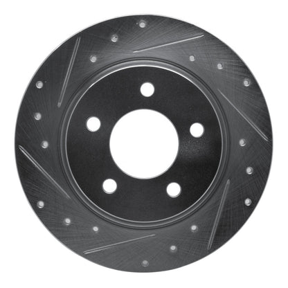 R1 Concepts R1 04-13 Mazda 3 Rear Left Drilled & Slotted Silver Brake Rotor