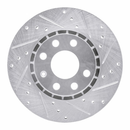 R1 Concepts R1 06-10 Fiat Punto (Mexico) Front Right Drilled & Slotted Silver Brake Rotor