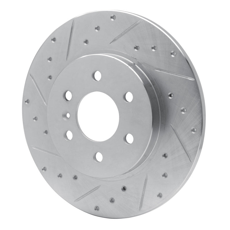 R1 Concepts R1 06-09 Buick TERRAZA Rear Left Drilled & Slotted Silver Brake Rotor