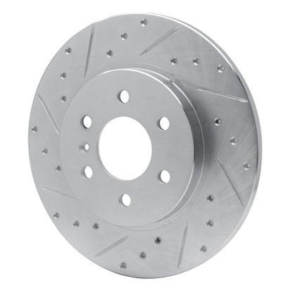 R1 Concepts R1 06-09 Buick TERRAZA Rear Left Drilled & Slotted Silver Brake Rotor