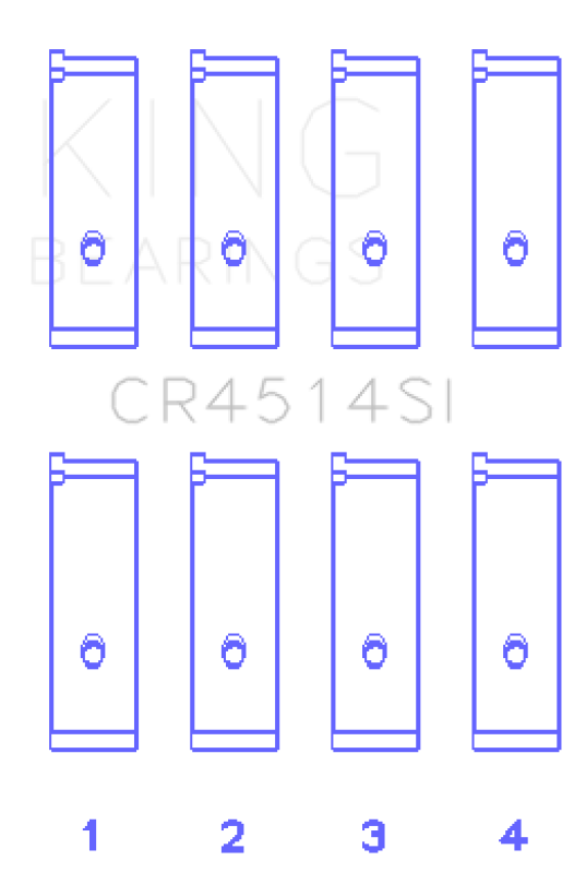 King Engine Bearings Toyota 1AZFE/2AZFE (Size 0.75) Rod Bearing Set
