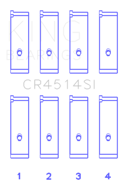 King Engine Bearings Toyota 1Azfe/2Azfe (Size +0.25mm) Connecting Rod Bearing Set