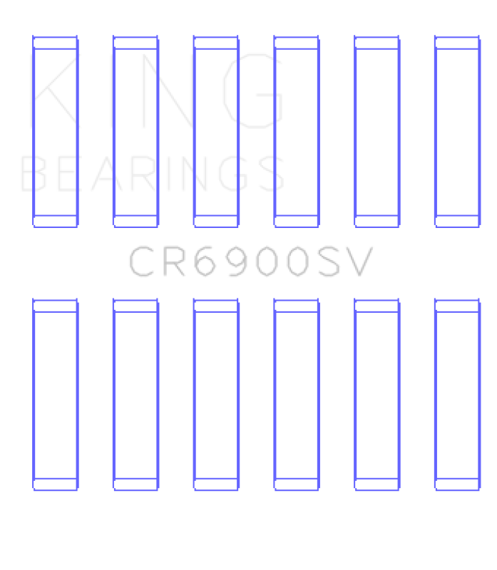 King Engine Bearings King VM Motori A630/L630 Ecodiesel 3.0L Connecting Rod Bearing Set OE Replacment SP/SV - Size +0.5mm