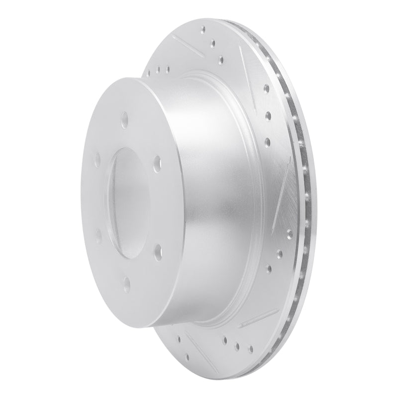 R1 Concepts R1 15-17 Mitsubishi Montero Limited (Mexico) Rear Right Drilled & Slotted Silver Brake Rotor