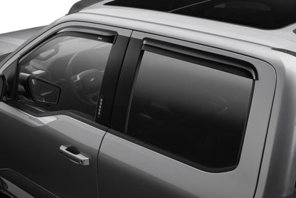 AVS 15-18 Ford F-150 Supercrew Ventvisor Outside Mount Window Deflectors 4pc - Smoke