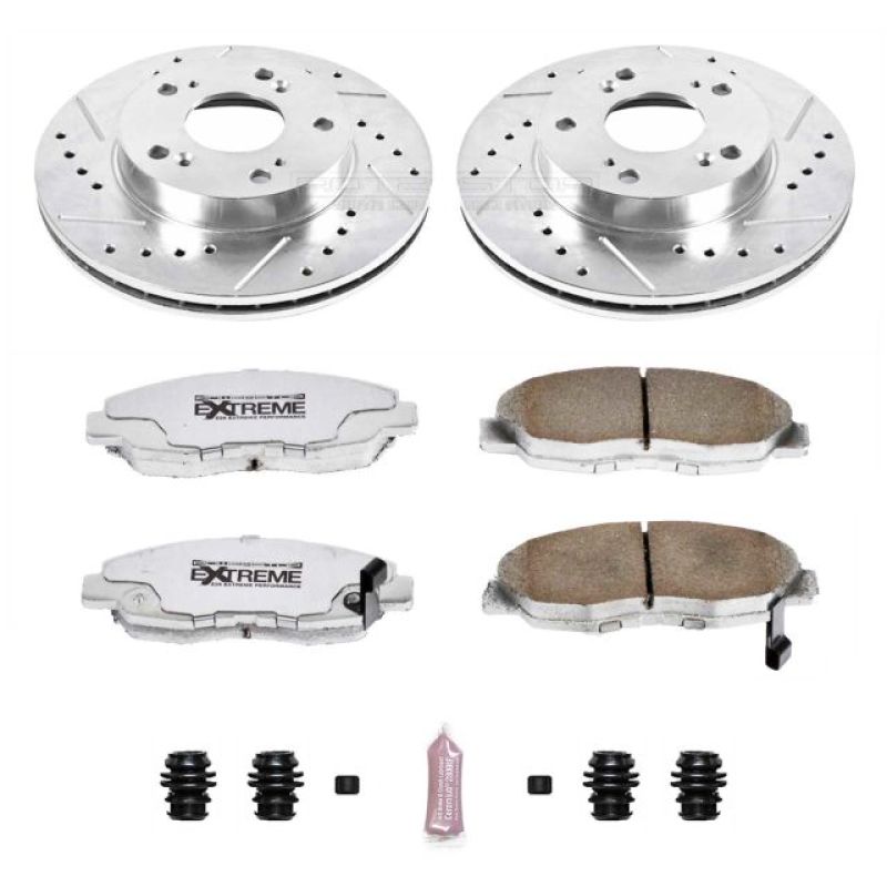 PowerStop Power Stop 06-11 Honda Civic Front Z26 Street Warrior Brake Kit