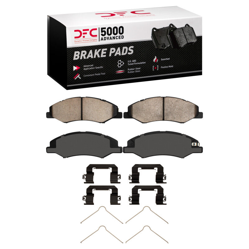 DFC 18-25 Honda Odyssey Front 5000 Advanced Ceramic Brake Pads and Hardware Kit