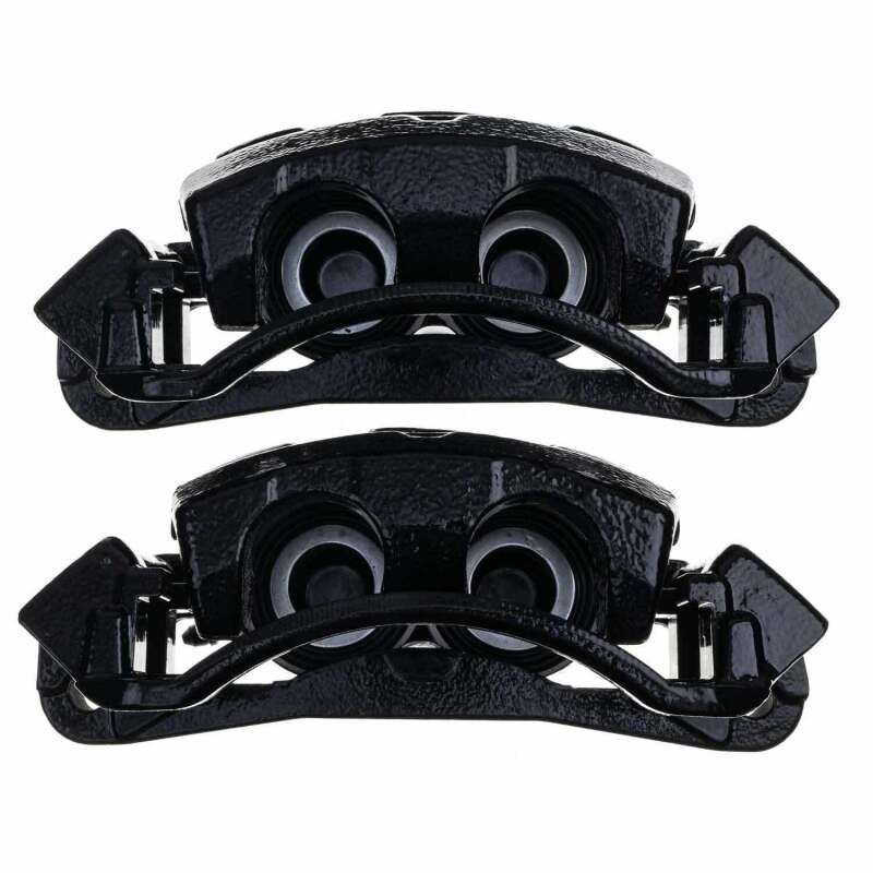 PowerStop Power Stop 00-05 Ford Excursion Front Black Caliper - Pair w/Bracket