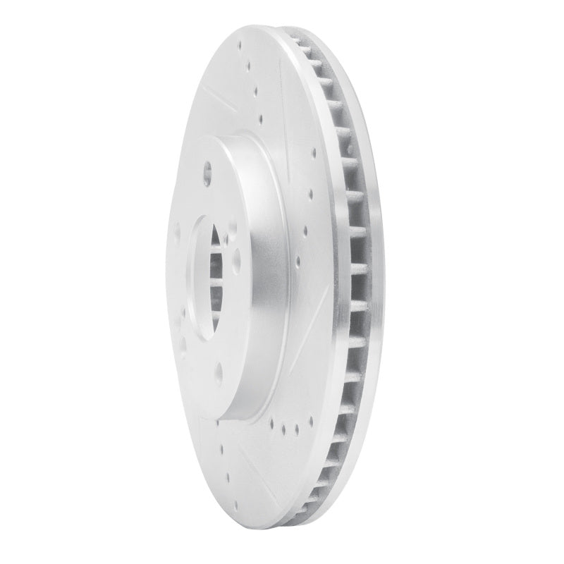 R1 Concepts R1 01-03 Hyundai XG350 Front Right Drilled & Slotted Silver Brake Rotor