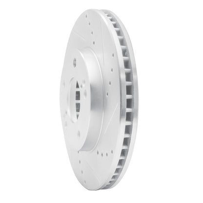 R1 Concepts R1 01-03 Hyundai XG350 Front Right Drilled & Slotted Silver Brake Rotor