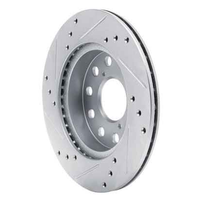 R1 Concepts R1 91-95 Toyota MR2 Rear Right Drilled & Slotted Silver Brake Rotor