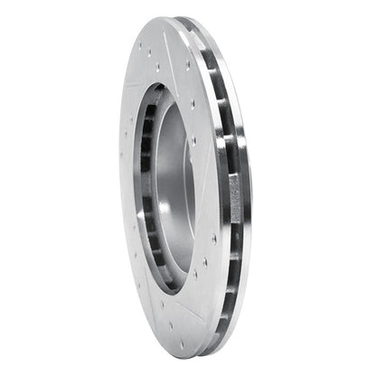 R1 Concepts R1 87-92 Geo Prizm Front Left Drilled & Slotted Silver Brake Rotor