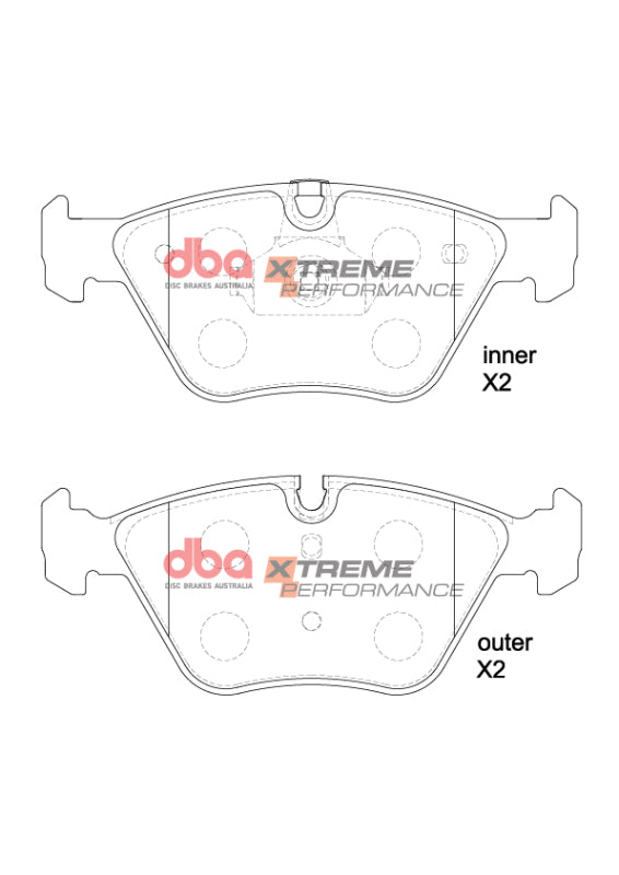 DBA 01-06 BMW 330i (E46) XP Performance Front Brake Pads