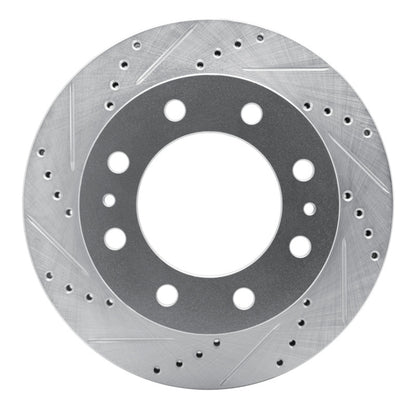 R1 Concepts R1 68-75 Ford F-250 2WD (Excl Super Duty) Front Left Drilled & Slotted Silver Brake Rotor