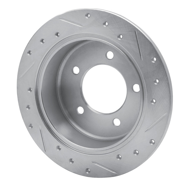 R1 Concepts R1 07-17 Chrysler 200 Rear Left Drilled & Slotted Silver Brake Rotor