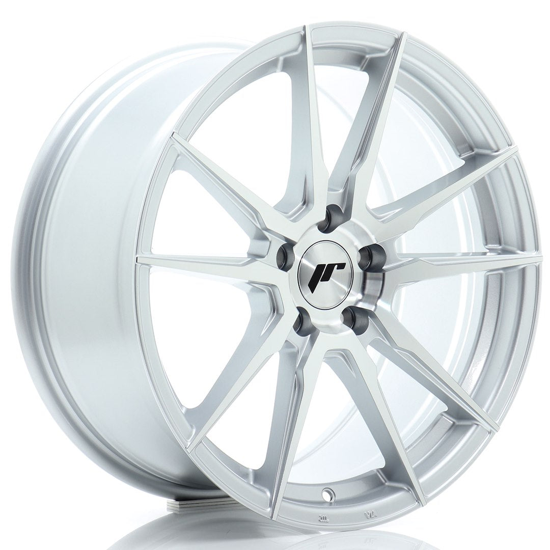JR Wheels JR211880F15L4066SM1 JR Wheels JR21 18x8 ET40 5x112 Silver Machined Face