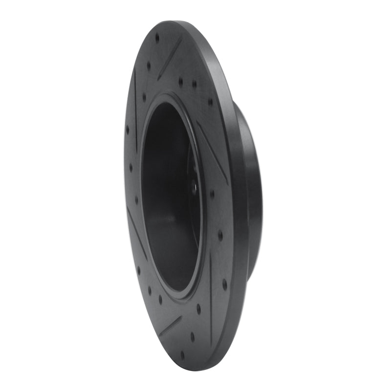 R1 Concepts R1 83-89 Mercedes-Benz 190E Front Right Drilled & Slotted Black Brake Rotor