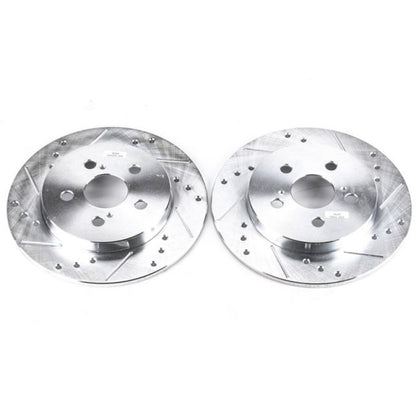 PowerStop Power Stop 11-13 Lexus CT200h Rear Evolution Drilled & Slotted Rotors - Pair