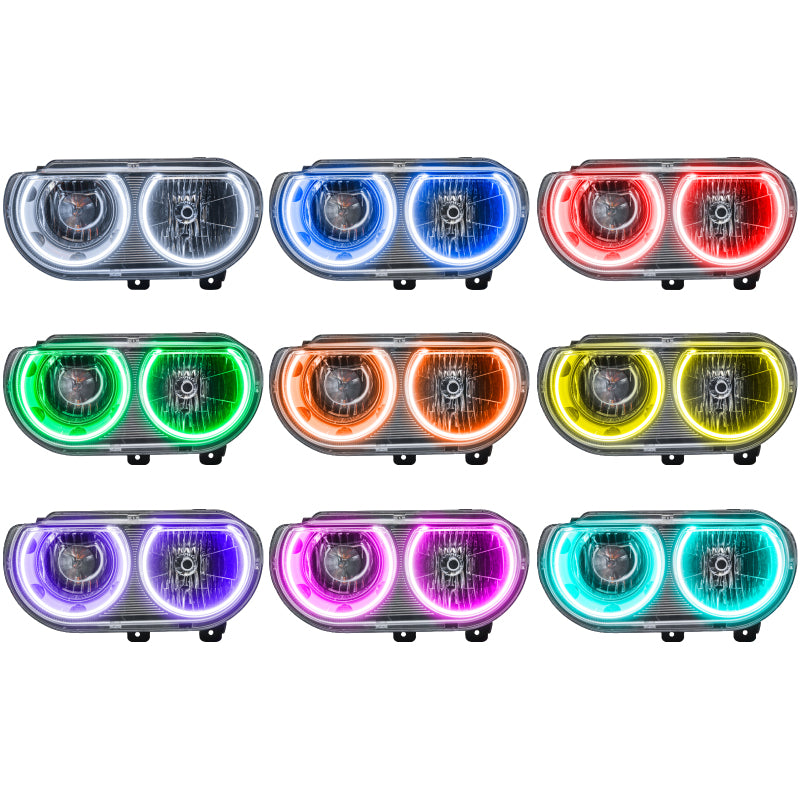 ORACLE Lighting Oracle 08-14 Dodge Challenger SMD HL (Non-HID) - ColorSHIFT w/ Simple Controller