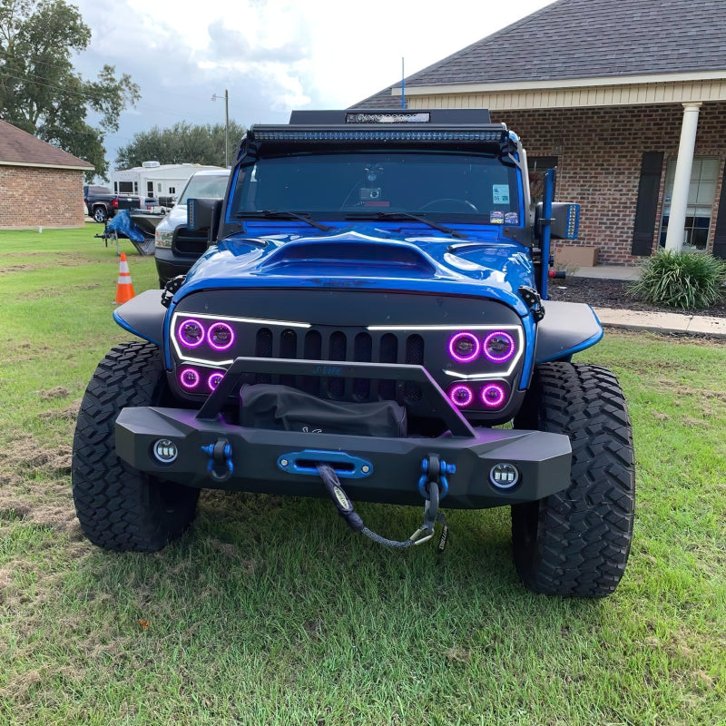 ORACLE Lighting Oracle Vector Jeep Wrangler JK Grille LED Halo Kit - White
