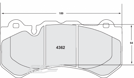 PFC 4362.10 FRONT BRAKE PADS Z-RATED NISSAN GT-R R35